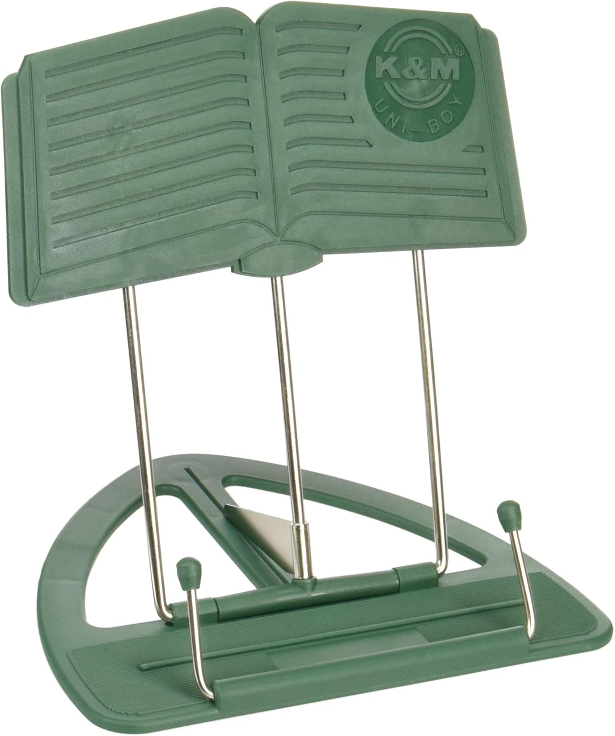 K & M Uniboy Desktop Music Stand Regular Green, 12/pack