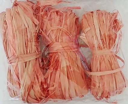 Amazon Com Orange Natural Raffia Ribbon Diy Crafting Wreath