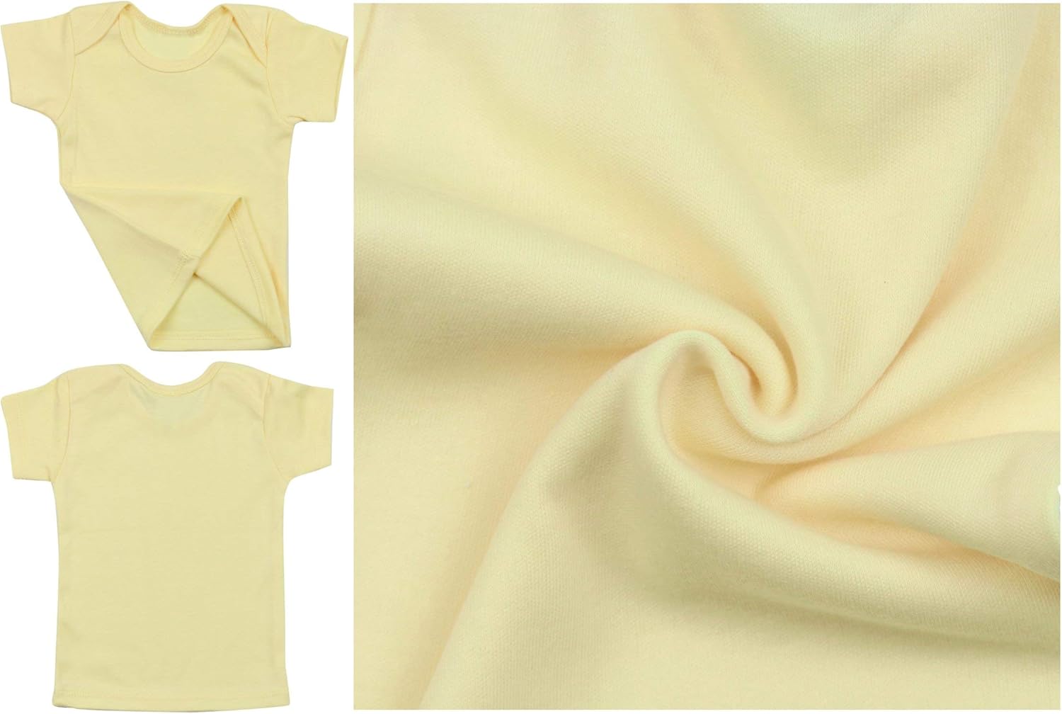 ToBeInStyle Girls' 4 Pack Comfy Cozy T-Shirt with Expanded Lap Shoulder: Clothing