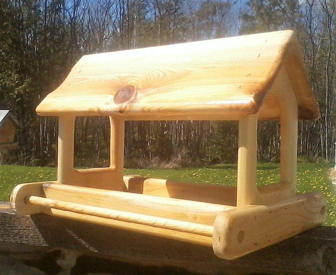 Amazon Com Extra Large Cedar Wood Fly Through Platform Bird Or