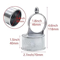 Evecad 2PCS Chain Link Fence Loop Cap, Chain Link