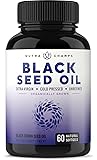 Organic Black Seed Oil Capsules - Premium 1000mg Black Cumin Supplement - Nigell