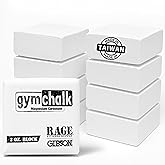 Gibson Athletic Powder Chalk Blocks, Magnesium Carbonate, Pack of 8, 1lb | Gymnastics Chalk Blocks for Gym, Weightlifting &amp; Rock Climbing (8 Blocks x 2oz)