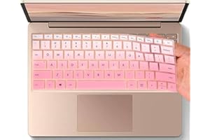 Keyboard Cover for 12.4" New Microsoft Surface Laptop Go 2 2022 Release & Surface Laptop Go 2021 2020 Release Touchscreen Key