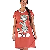 Lazy One Women's Nightgown, Funny V-Neck Sleep Shirt for Women, Novelty Pajama Tees