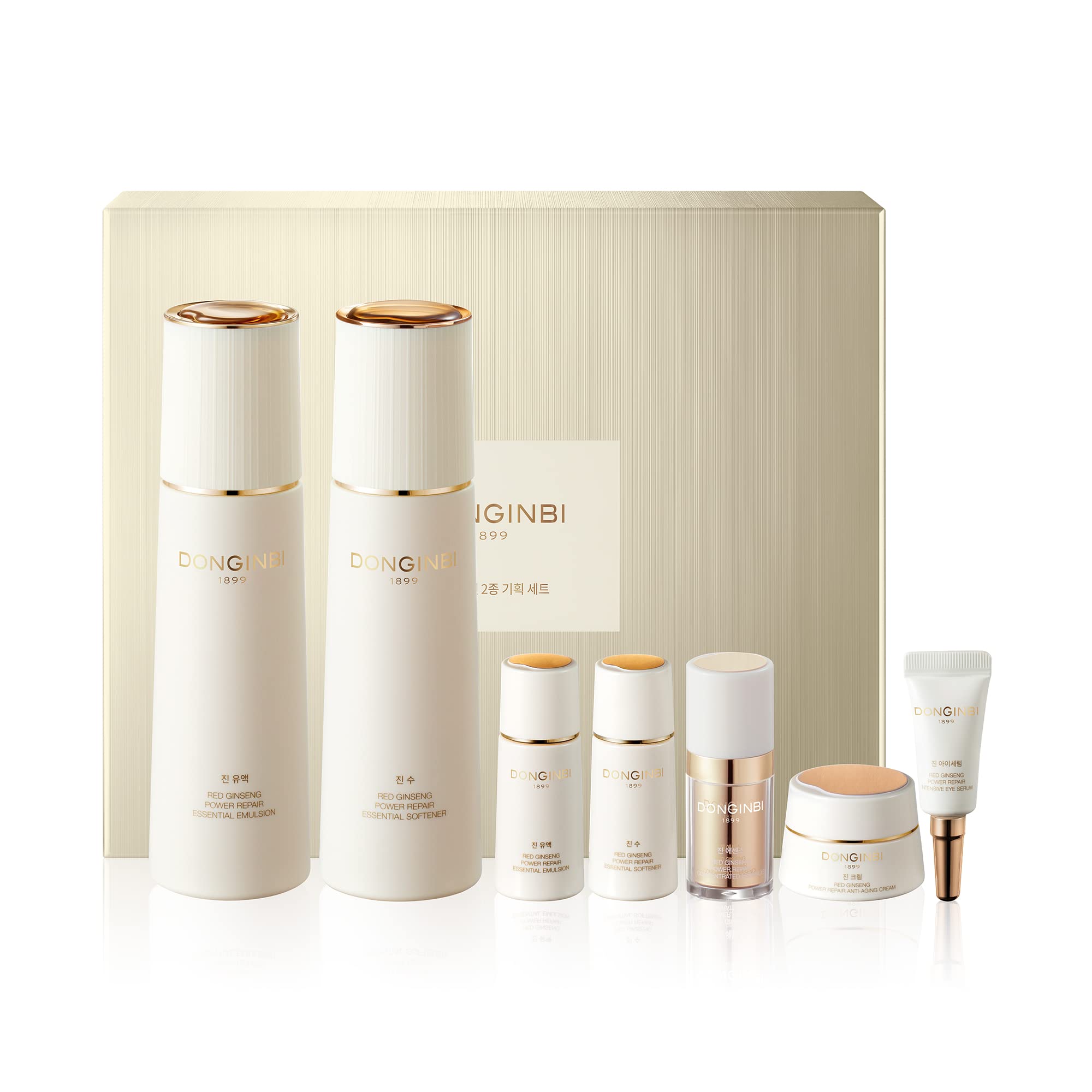 DONGINBI Power Repair Concentrated Essence Set, Hydrating and Anti-Aging, Firms & Lifts, Deep Moisturizing, Korean Ginseng Skin Care