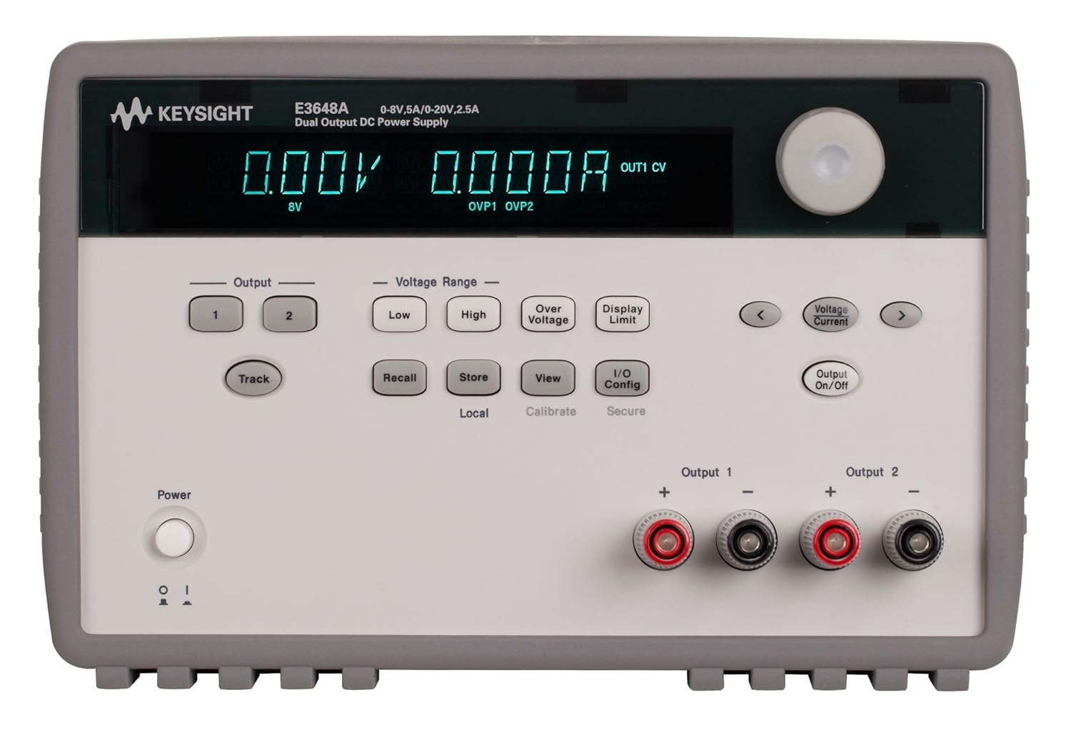 KEYSIGHT E3648A 100W Dual Output Power Supply Two 8V, 5A or 20V, 2.5A