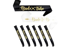 Bachelorettesy Bride Tribe Bridesmaid Sashes (8 Pack) Bride to Be Sash Bachelorette Party Favors Gifts Bridal Shower Supplies