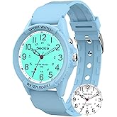 Watch for Men Women Big Face Classic Analog Quartz Sports Backlight Unisex Waterproof Nurse Watch for Medical Army Military Time with Second Hand Easy to Read Casual Wristwatch