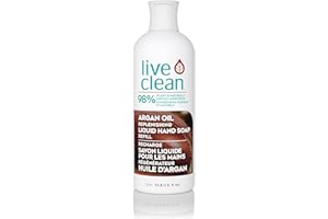 Live Clean Argan Oil Replenishing Liquid Hand Soap Refill, 1L, 4 Count (Packaging May Vary)