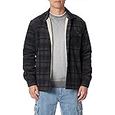 UNIONBAY mens Woodsman Microfleece Lined Flannel Shirt Jacket