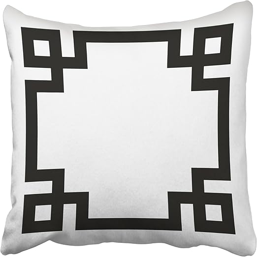 Amazon Com Tarolo Decorative Decors Black And White Greek Key
