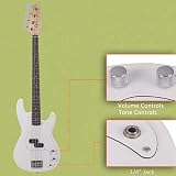 Bonnlo Electric Bass Guitar 4 Strings Full Size Basswood with Bag Strap view 7