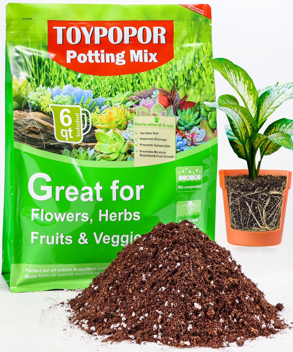 TOYPOPOR Potting Soil for All Indoor