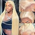 Alididi Blonde Wig Human Hair 613 Lace Front Wigs Human Hair 13x4 150% Density Straight Lace Frontal Wigs Human Hair Blonde Wig Pre Plucked With Baby Hair Human Hair Wigs (28Inch)
