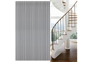 GRMIKBU 30Pack Wrought Iron Plain Balusters 1/2 Inch x 44 Inch Square Stairs Baluster Deck Balusters Plain Bar Balusters Iron Stairing Balusters Hollow Satins for Indoor Stairs Black