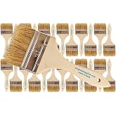 Pro Grade 3" Chip Brushes, Disposable Paint Brushes, for Epoxy, 24 Pack | Natural bristle, wood handle | Value Pack | For Resin &amp; Deck Coatings | Cabinets, Furniture, Fences