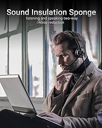 awatrue Wired Headset with Microphone for PC Laptop