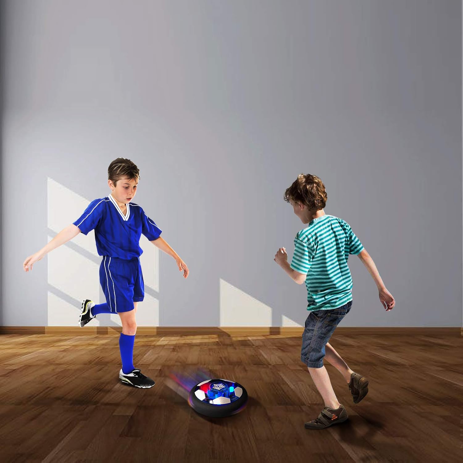 Hover Soccer Ball Boy Toys, Rechargeable Air Soccer Indoor Floating Soccer Ball with LED Light and Upgraded Foam Bumper Perfect Birthday Christmas Gifts for Kids Toddler Girls: Toys & Games