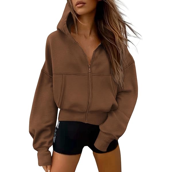 Amazon.com: BTFBM Zip Up Hoodie Women Long Sleeve Fall