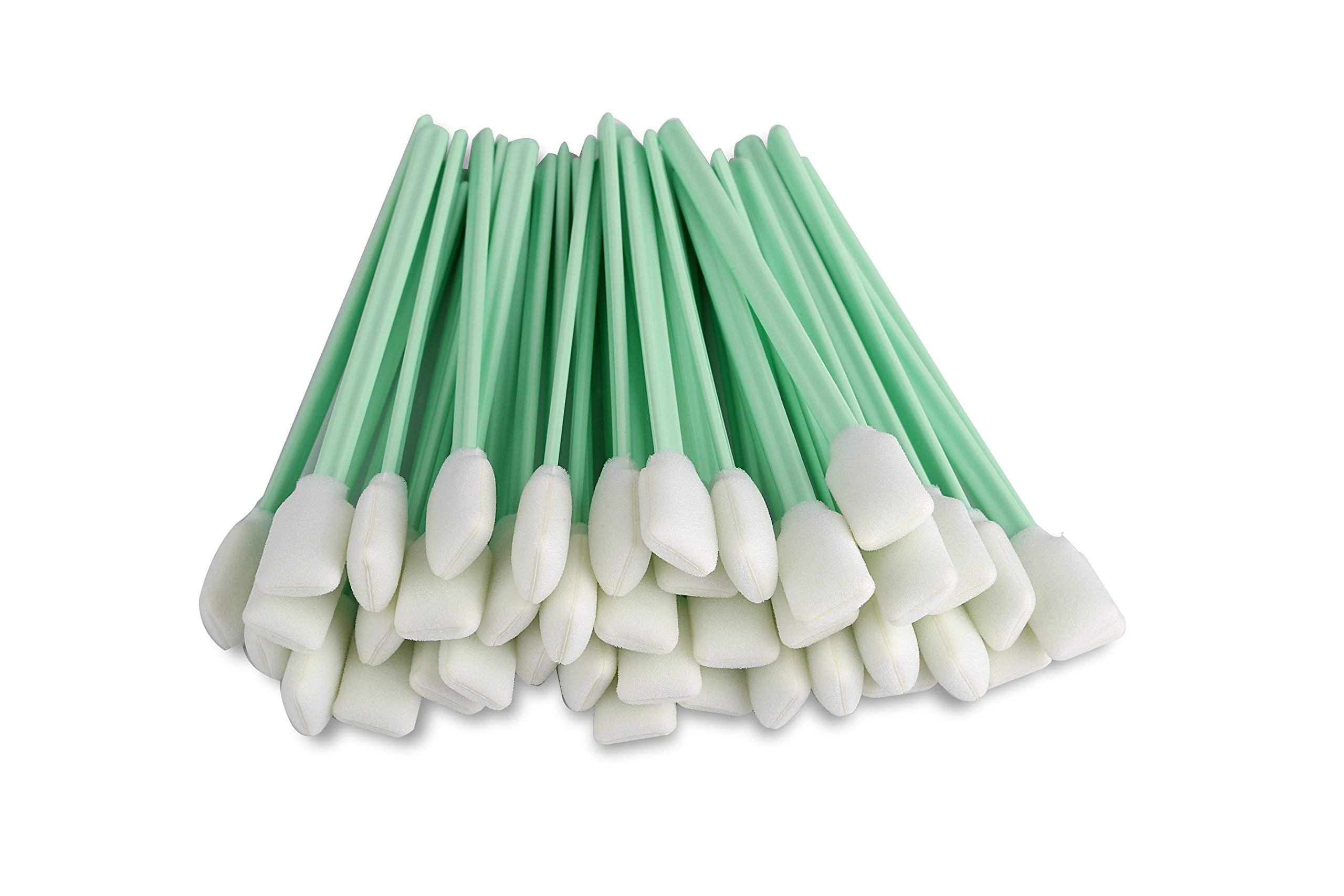 Zetek 5" Long 100 pcs Foam Tip Cleaning Swabs Sponge Stick for Inkjet