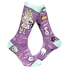 Cat Lady Sock Funny Cute Pet Kitty Lover Footwear