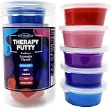 JFA Medical Therapy Exercise Putty 5 Strengths 57g Tubs - Colour-Coded view 1