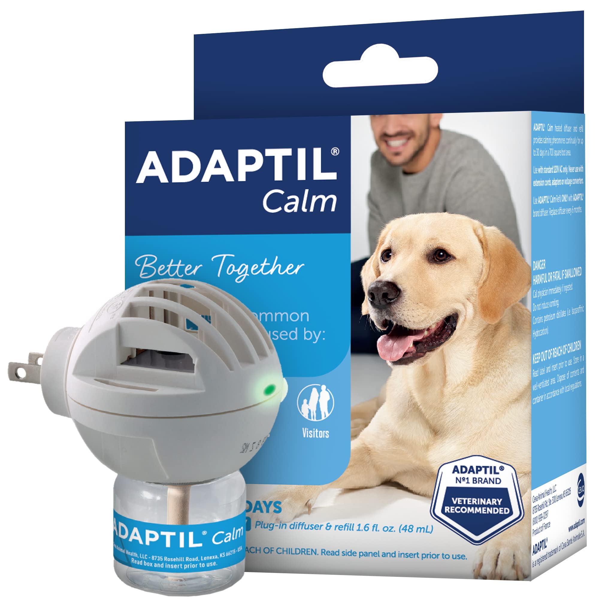 ADAPTIL Dog Calming Pheromone Diffuser, 30 Day