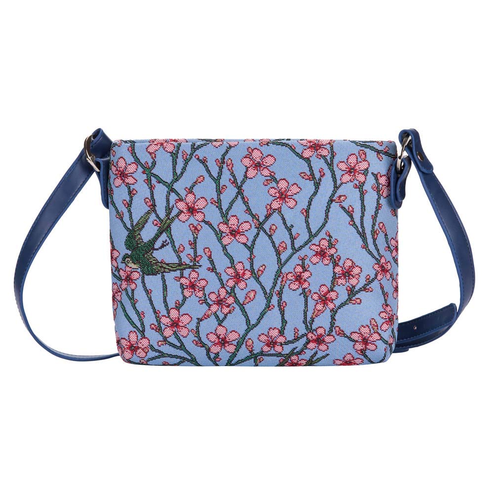 Signare Tapestry Crossbody Bag Small Shoulder Bag for Women with Designs inspired by V&A Collections (Blossom and Swallow)