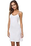 EaseWay Women's Basic Adjustable Spaghetti Strap Cami Under Mini Dress
