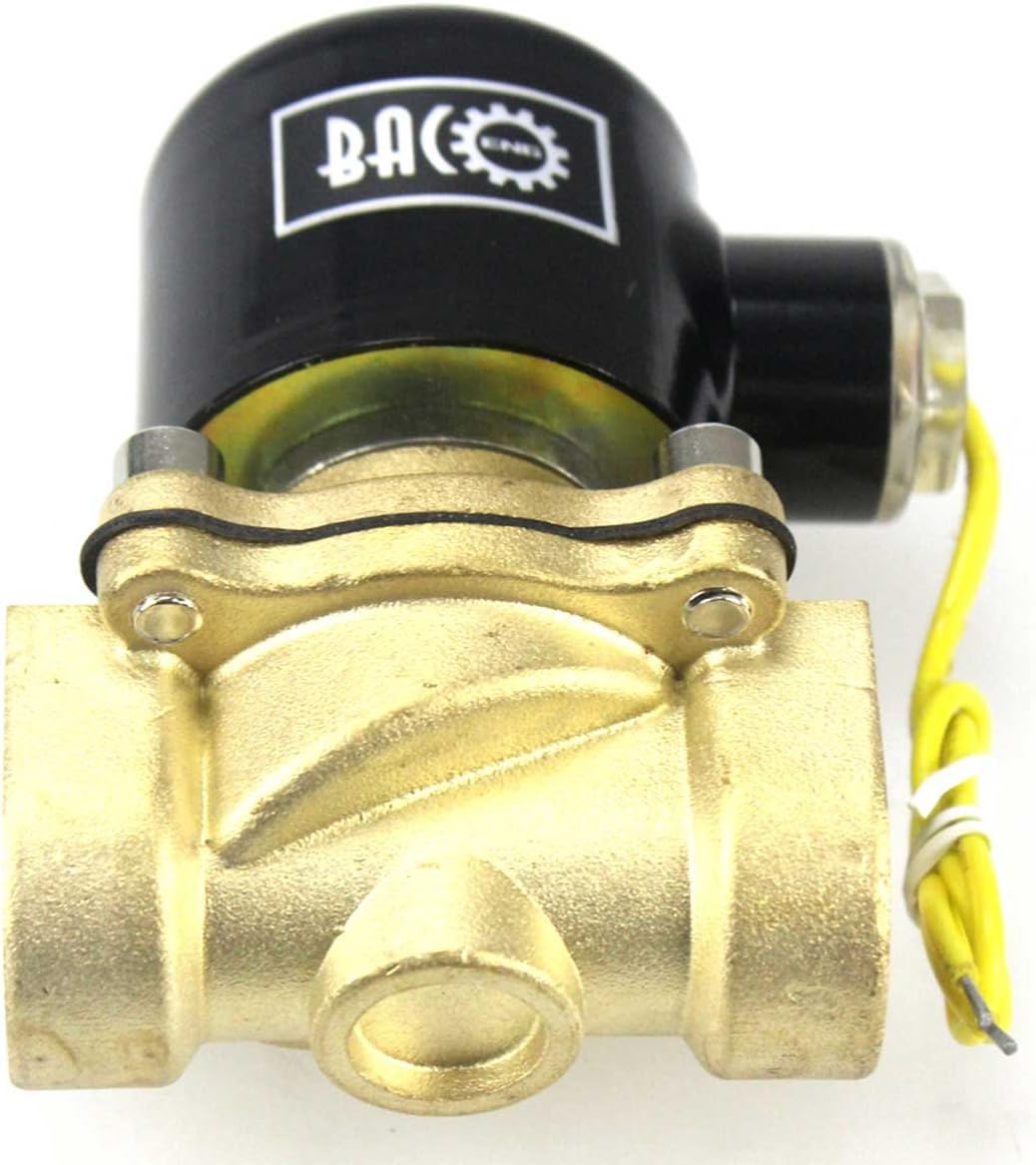 BACOENG 3/4" DC24V Electric Solenoid Valve (BSP, Brass, Normally Closed) - Image 5