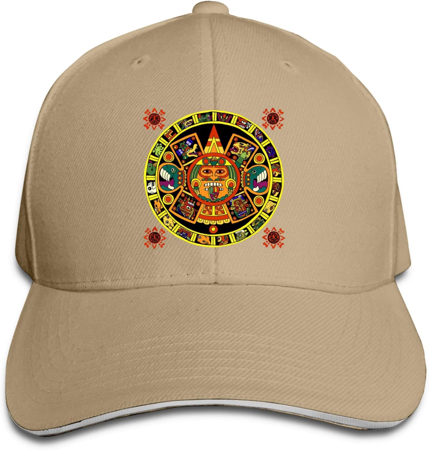 Aztec Calendar Archeology 7 Trucker Baseball Cap Adjustable Peaked