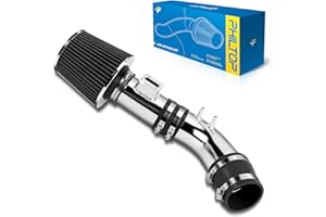PHILTOP 3" Cold Air Intake Black Tube Compatible With Honda Accord 2004-2007 2.4L, Black