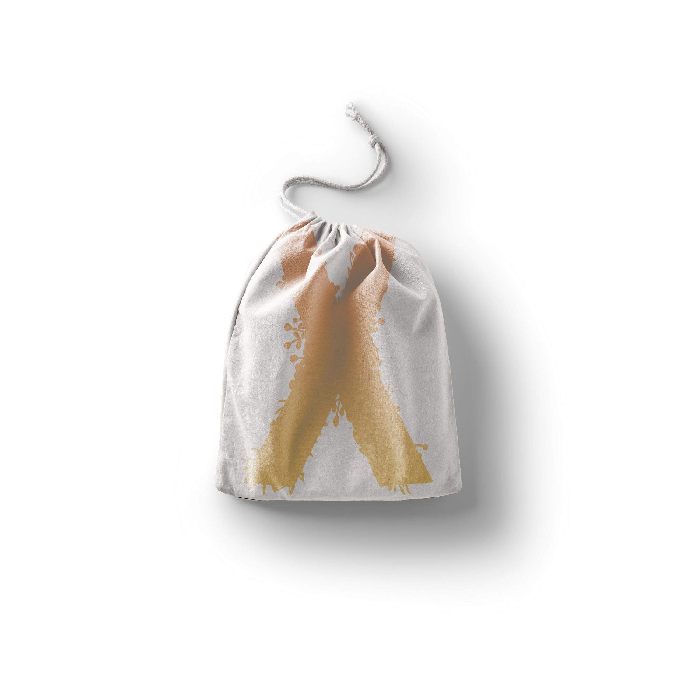 Bonamaison Printed Cotton Produce Bag with Drawstring, Reusable Grocery Bag, Biodegradable Eco-Friendly Bags, Travel Pouch, Sachet Bags, Shopping Bag, Eco Friendly, Foldable, Size: 12x15 Cm