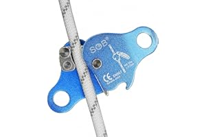 RESQT Climbing Ascender Fall Protection Belay Device - Aluminum Magnesium Alloy Rope Grab Clamp for Rock Climbing, Mountaineering, Arborist, Rescue & Aerial Work