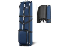 findway Golf Travel Bag for Airlines 900D Heavy Duty Oxford Golf Travel Case with Wheels, Golf Travel Cover with Club Protector Liner for Men Women