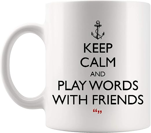 Amazon Com Play Words With Friends Game Friendship Coffee Mug
