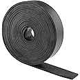 VUAOHIY Neoprene Rubber Strips Solid Rubber Rolls Neoprene Solid Rubber Sheet for DIY Gasket, Warehouse, Pads, Seals, Weather Stripping, Crafts, Flooring, Supports (1In x 1/8In x 10Ft)