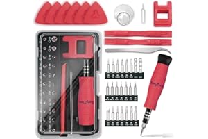 Small Precision Computer Screwdriver Set: EasyTime 35IN1 Mini Screwdriver Repair Tool Kit, with 22 Magnetic Bits, Magnetizer, Suitable for PC, Phone, Camera, Laptop, PS4, PS5 and Watch