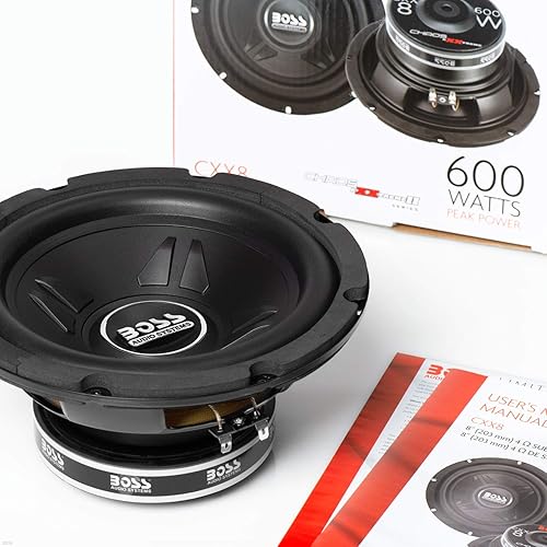 BOSS Audio Systems CXX8 8インチ600ワット　2個セット BOSS Audio Systems CXX8 8 Inch Car Subwoofer - 600 Watts Maximum
