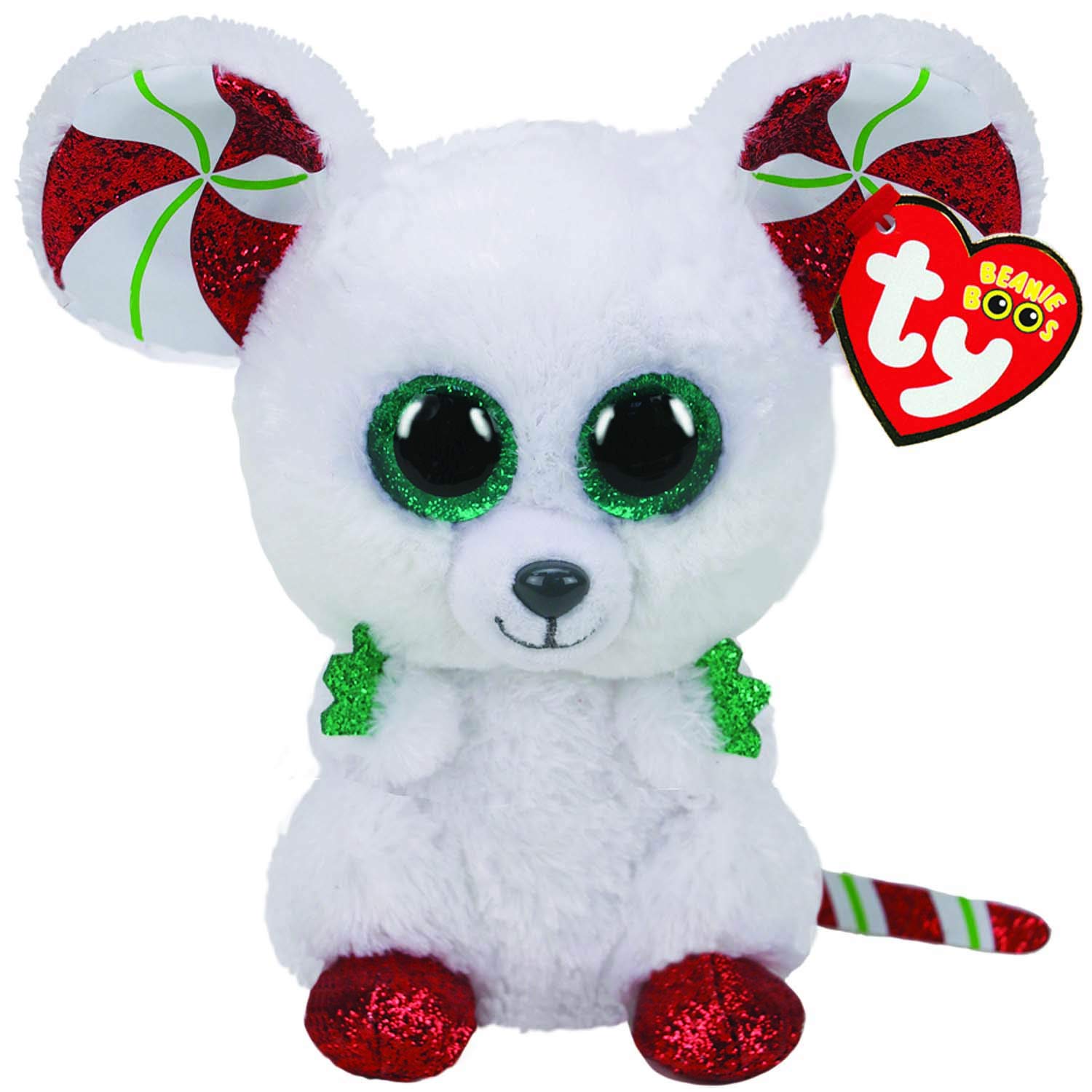 Ty UK Ltd 2005912 Beanie Boos Chimney Mouse-Xmas 2020-Boo-Reg Plush Animal, Multicolor