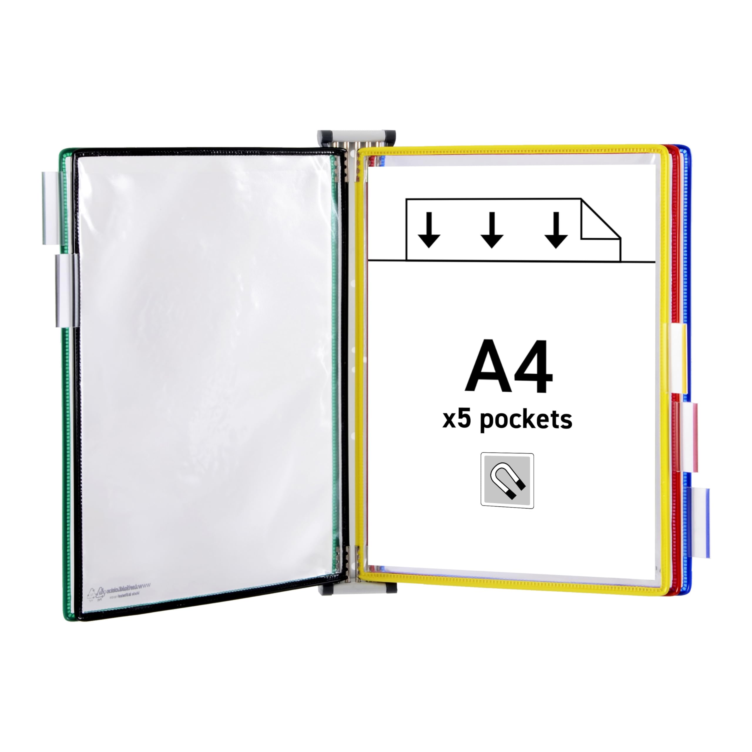 Tarifold 416169 Magnetic Wall Element A4 Assorted Colours