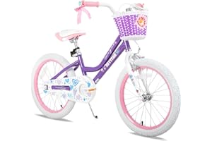 JOYSTAR Angel Girls Bike for Toddlers and Kids Ages 2-12 Years Old, 12 14 16 18 20 Inch Kids Bike with Training Wheels & Bask