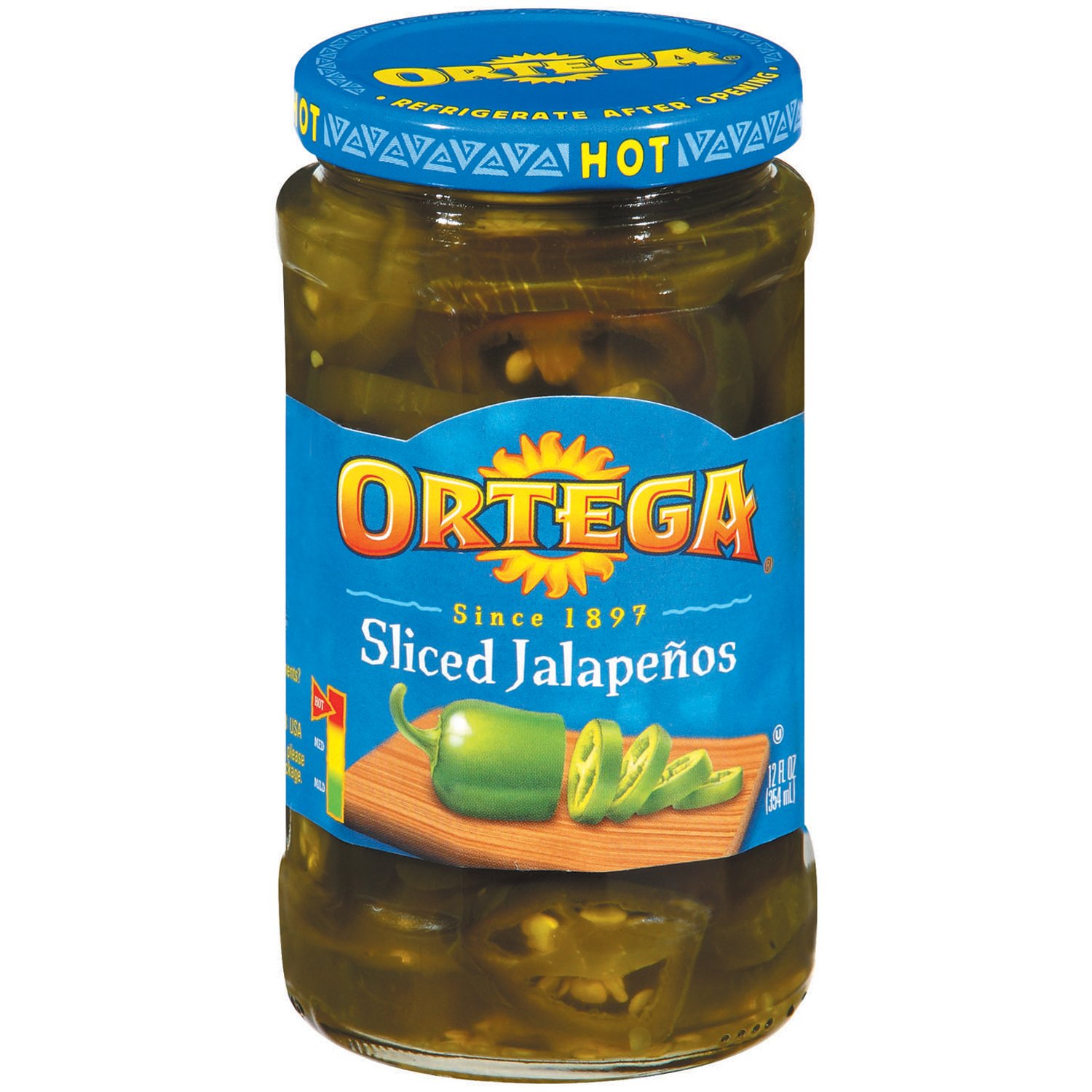 Ortega Peppers, Sliced Pickled Jalapeno, 12 Ounce (Pack of