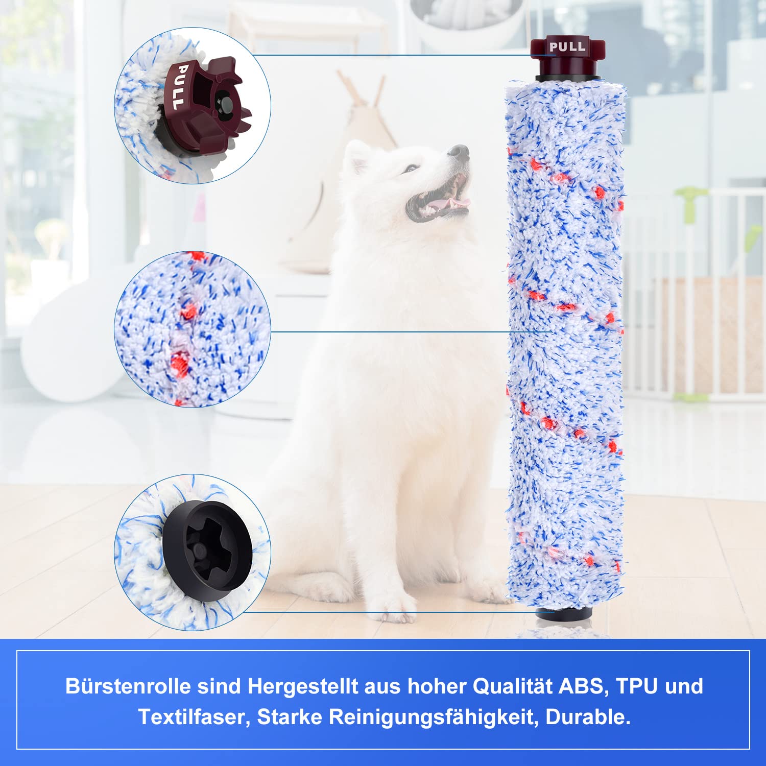 Artraise Filter für Bissell Crosswave - 3-in-1 Zubehör mit 2 Stück Ersatzfilter und 2 Stück Multiflächen Bürstenrolle für Modelle 1866, 17132 & 2225N 3