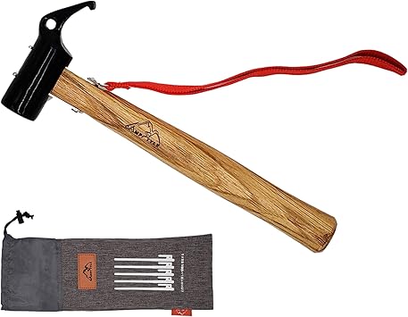 Amazon キャンプスタイル Campstyle ペグハンマー 30cm 安全 ベルト付 収納袋付き Campstyle ハンマー