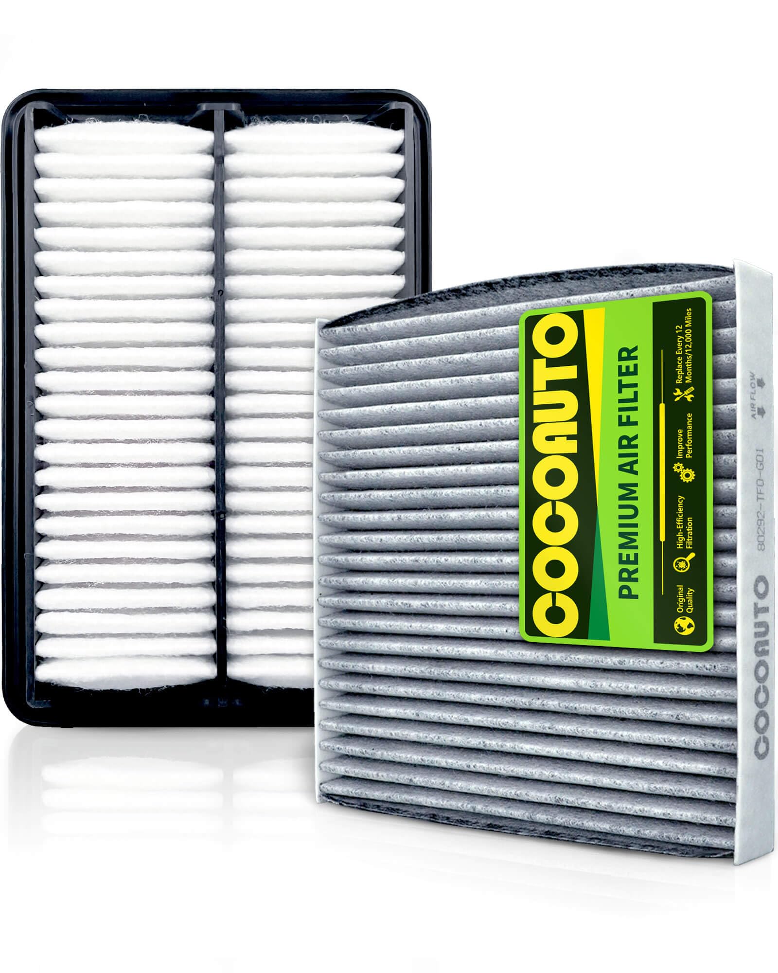 Photo 1 of ( Only) COCOAUTO Cabin Engine Air Filter Kit for CRV Hybrid (2023-2025), Accord Hybrid (2023-2025), Civic Hybrid 2025, Replace 172206MAJ01, LX3763 (Not for Gas)
