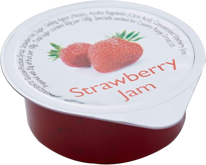 Country Range Strawberry Jam Portions 1x100x20g Amazon.co.uk Grocery