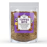 Unpretentious Toffee Bits, 1 lb, Ice Cream Topping, Baking, Desserts