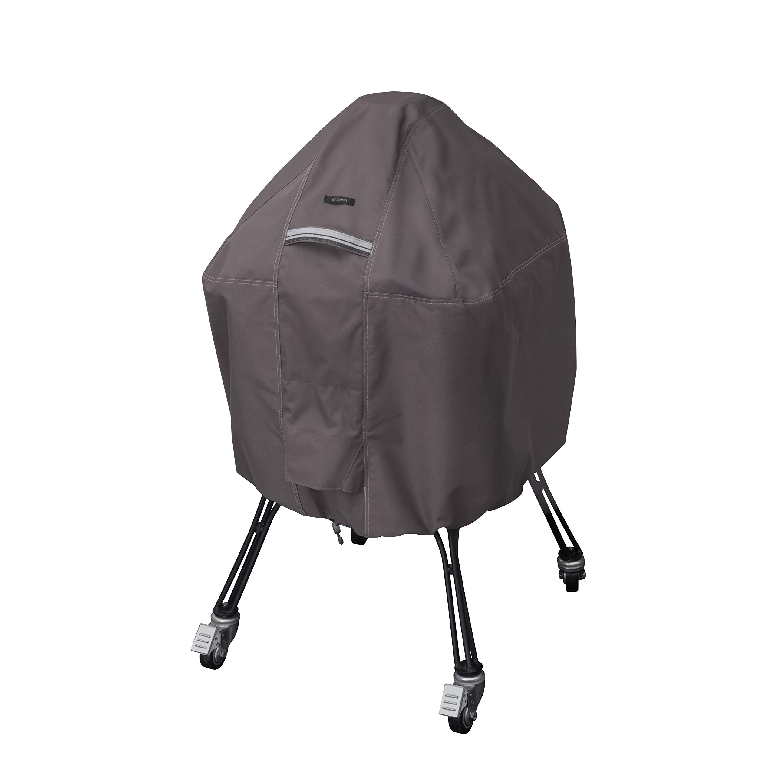 Classic Accessories Ravenna Cover For Kamado Ceramic Grills, Dark Taupe/Mushroom/Espresso (56cm DIA, Large)